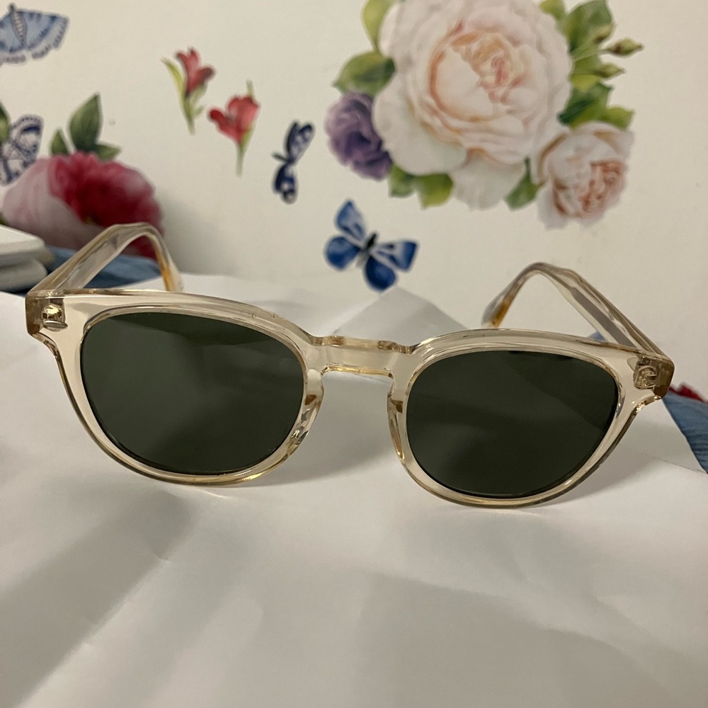 Oliver people’s prescription glasses.